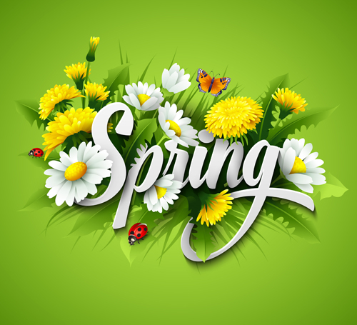 Refreshing spring flower backgrounds vector 05 spring refreshing flower backgrounds   