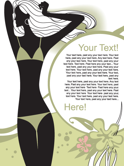 Poster Fashion girl design elements vector 04 poster fashion elements element   