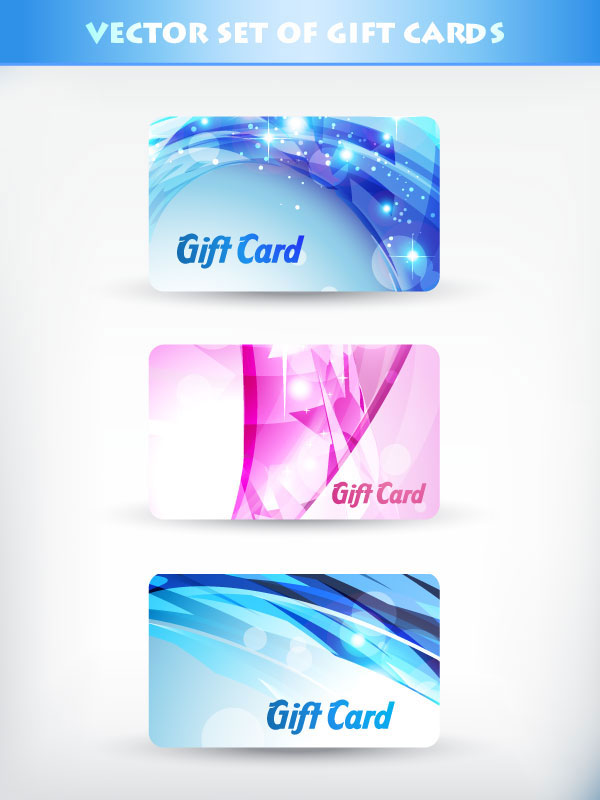 Bright gift cards design elements vector graphic 02 gift elements element cards card bright   