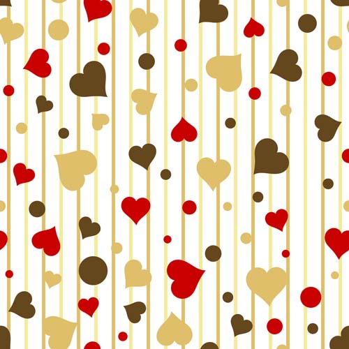 Elegant heart pattern with valentines day card vector 01 vintage valentines elegant   