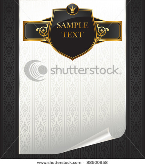 luxurious Vintage black background vector set 05 vintage luxurious colorful black   