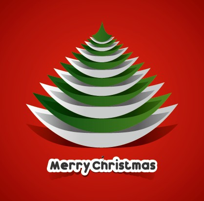 Creative Paper Christmas tree background vector 05 paper creative christmas tree christmas background vector background   