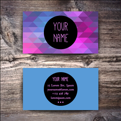 Fashion business card colored vector 03 fashion colored business card business   