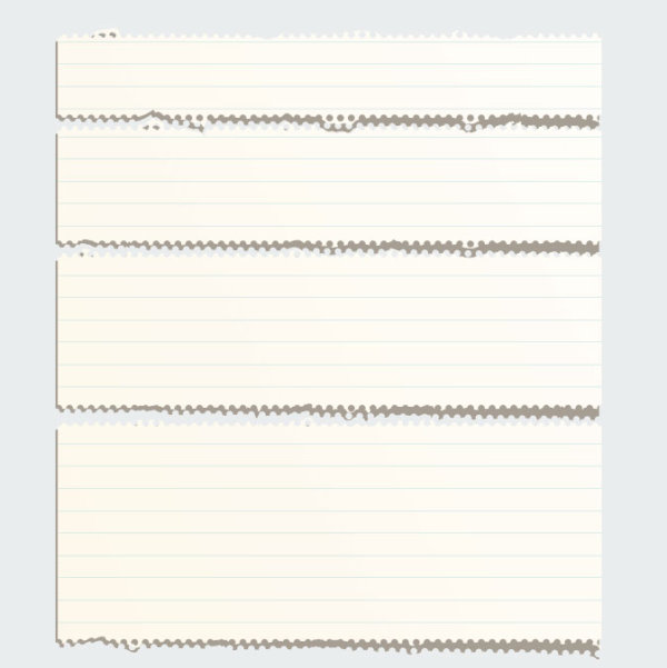 Set of Blank paper design vector material 23 paper material blank   