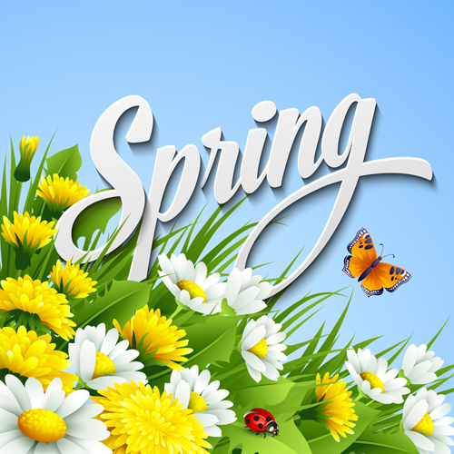 Refreshing spring flower backgrounds vector 04 spring refreshing flower backgrounds   