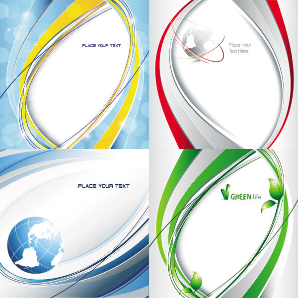 Dynamic flow line background vector Graphic technology stars science posters lines line leaves halo earth dynamic flow line background   