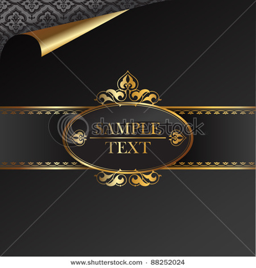 luxurious Vintage black background vector set 04 vintage luxurious cards card business black   