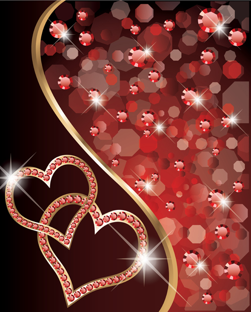 ornate Valentine day art card vector 02 Valentine day Valentine ornate card   