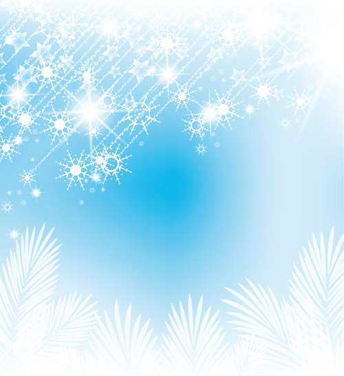 Set of Shiny Snowflakes background art vector 02 snowflake shiny   