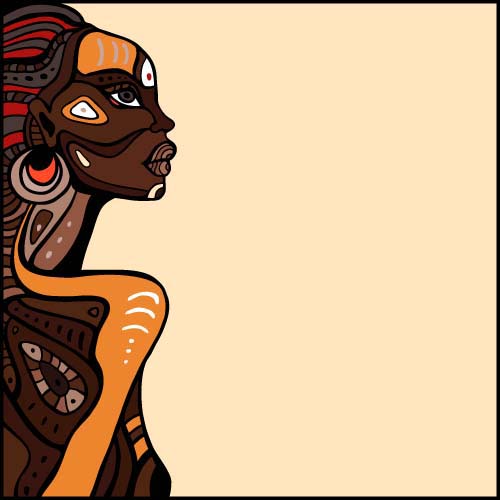 African woman design vectors 07 woman african   