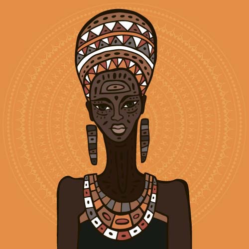 African woman design vectors 09 woman african   