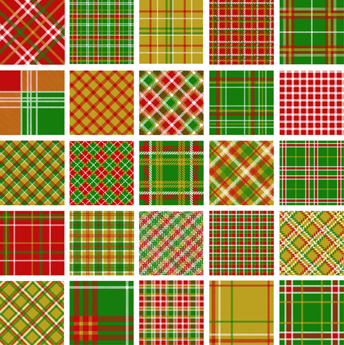 Set of Fabric patterns vector 04 patterns pattern fabric   