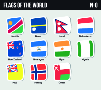 World flags stickers design vector set 09 world stickers sticker flags   