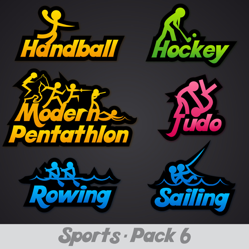 Creative sports logos design 03 vector sports logos creative   