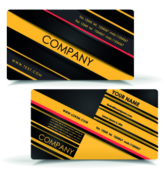Excellent business cards design vectors 01 Excellent business cards business card business   