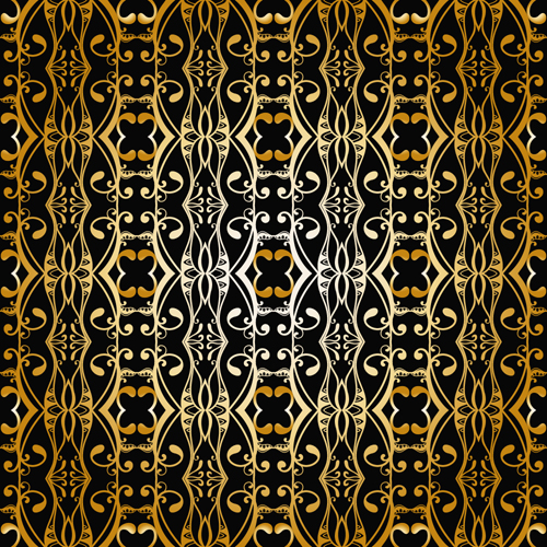 Gold ornaments pattern vector seamless 03 seamless pattern ornaments gold   