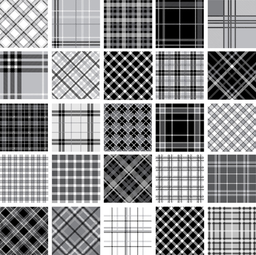 Set of Fabric patterns vector 03 patterns pattern fabric   