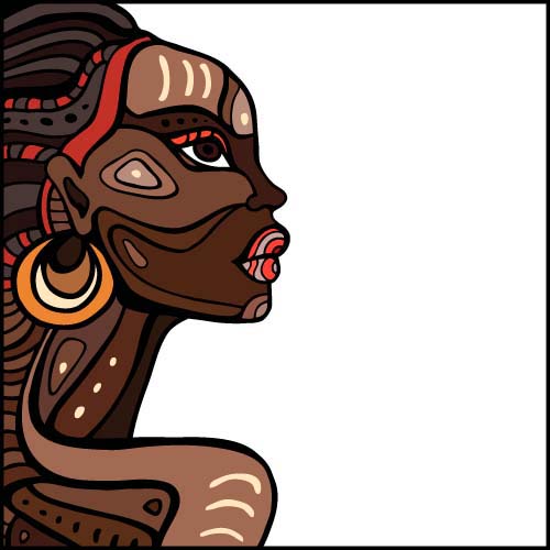 African woman design vectors 06 woman african   