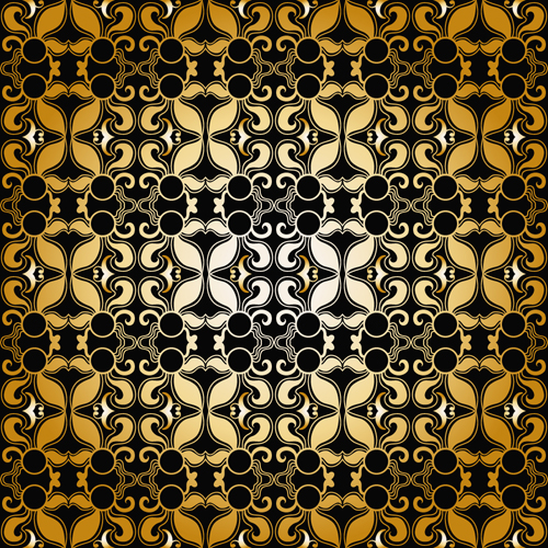 Gold ornaments pattern vector seamless 02 seamless pattern ornaments gold   