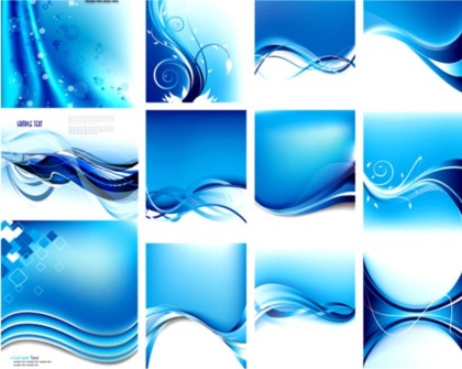 Crystal blue dynamic lines background vector lines dynamic crystal blue background   