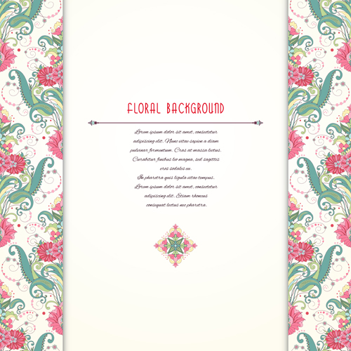 Pink floral with beautiful background vector 04 pink floral beautiful background vector background   