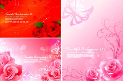 Bright rose fantasy background vector rose fantasy bright background   