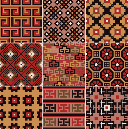 Fabric seamless patterns design set 02 seamless patterns fabric   