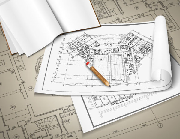 architectural drawings design elements vector 02 elements element drawings drawing architectural   