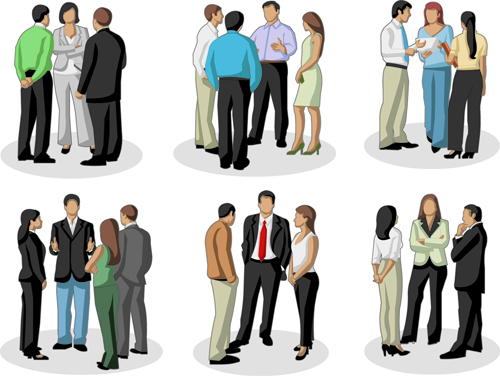 Various Business People vector set 02 Various people business   