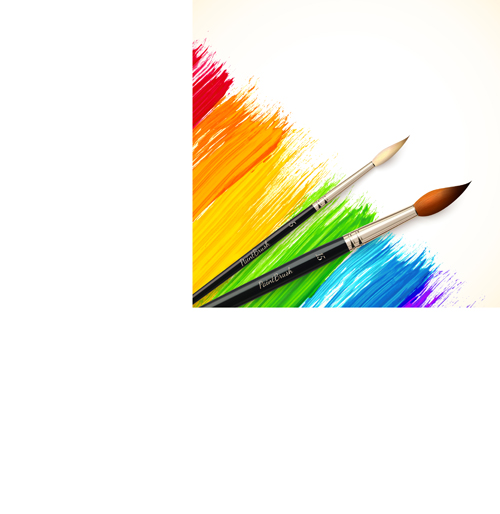 Beautiful rainbow paint design vector 04 rainbow paint beautiful   