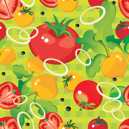 Fruits and vegetables patterns vector graphics 02 vegetables vegetable patterns pattern fruits fruit   