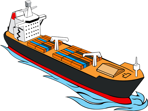 Different Cargo ship design vector graphic 02 ship different cargo   