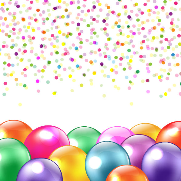 Colorful Balloon mix design vector 02 colorful balloon   