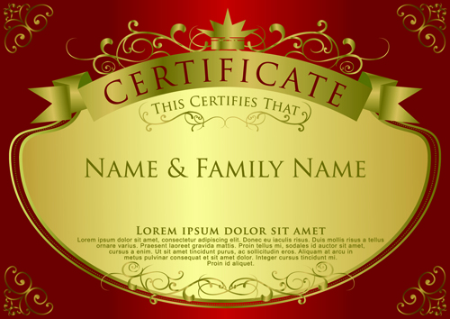 Elegant certificate template vector design 10 template elegant certificate template certificate   