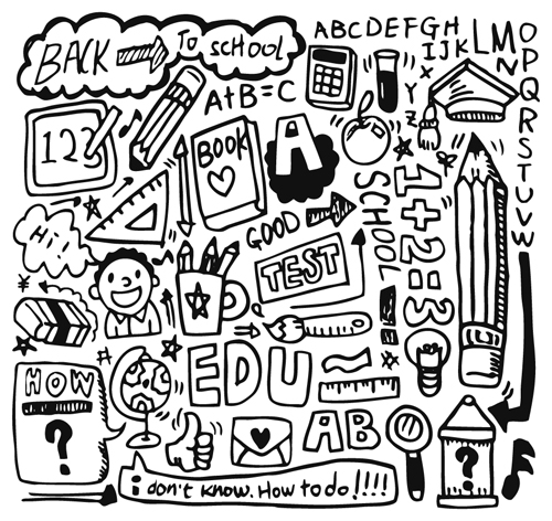 School drawn Creative vector 08 90579 school creative   