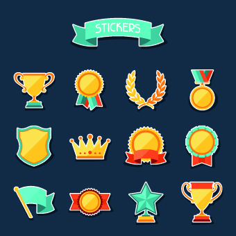 Medals objects design vector 05 objects object medals   