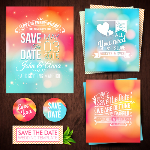 Blurred wedding invitation cards vector elements 03 wedding vector elements invitation cards invitation blurred   