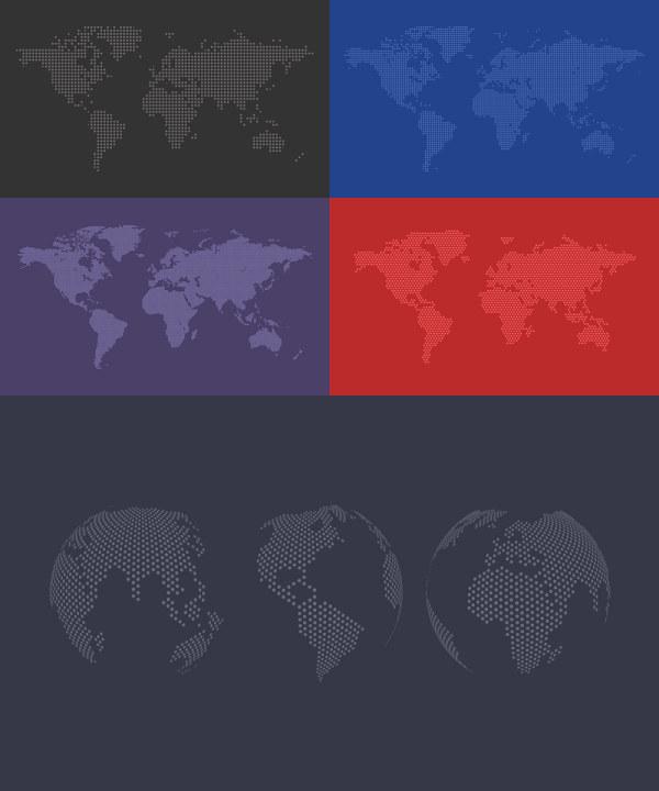Colored world maps free vector world map world map colored   
