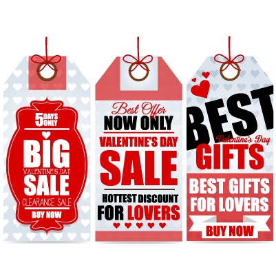Valentine Day big sale tags vector 03 Valentine day Valentine tags tag big sale   