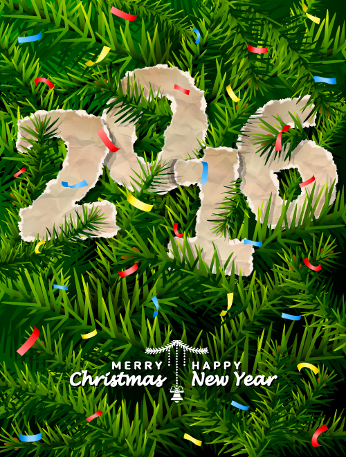 Creative 2016 christmas with new year vector design 09 new year christmas 2016   