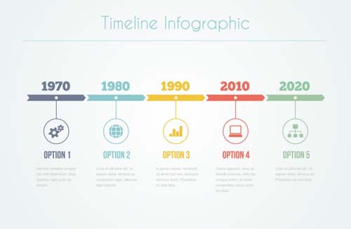 Infographic timeline vector template 04 timeline template infographic   