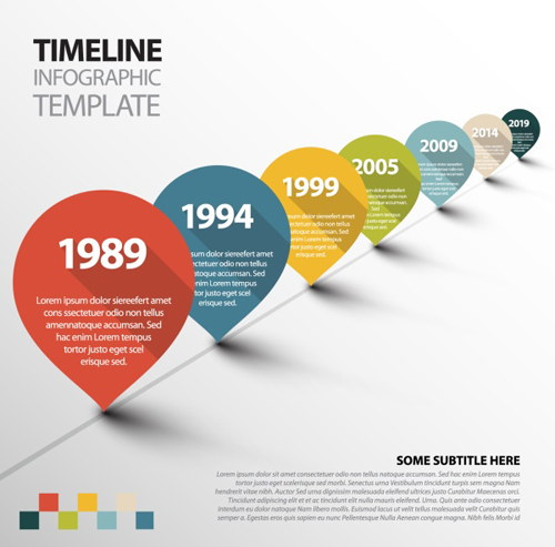 Infographic timeline vector template 07 timeline template infographic   