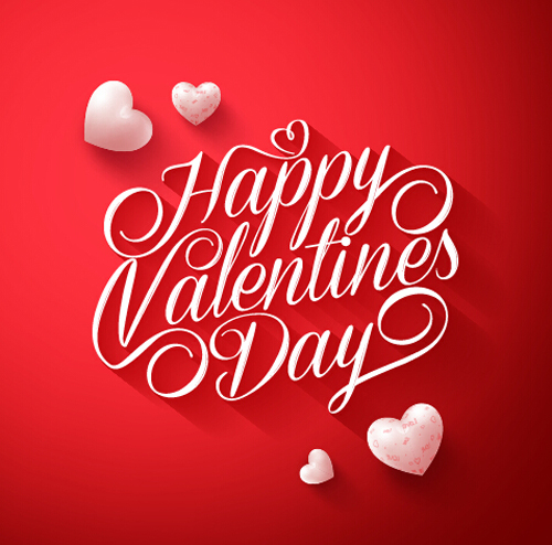 Happy Valentines day text with heart balloons vector 01 valentines text heart happy day balloons   