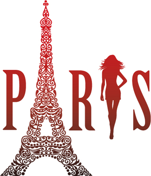 Paris design elements vectors set 07 paris elements design   