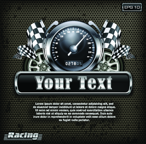 Racing poster creative vector material 02 vector material racing poster material creative   