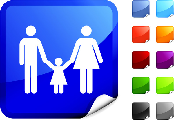 Angle Icon vector Webpage design family   