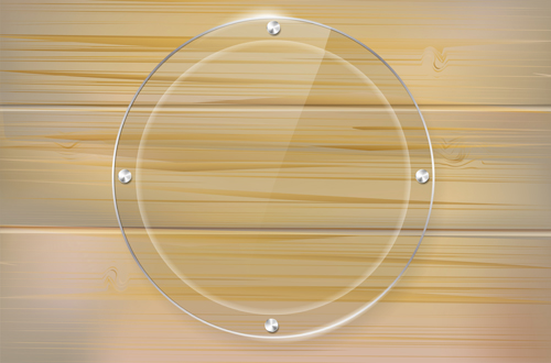 Glass frame with wood textures background vector 05 wood textures glass frame background   