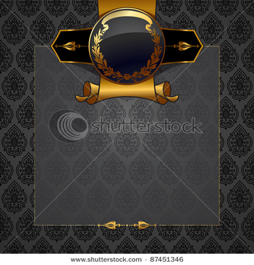 luxurious Vintage black background vector set 01 vintage luxurious black   