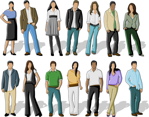 Various Business People vector set 03 people business   