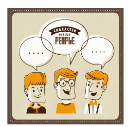 Funny people speech bubbles vector design 04 speech bubbles speech people funny   